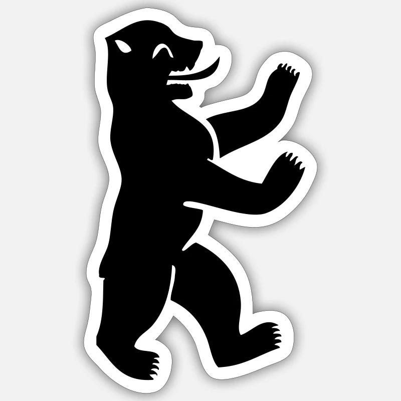 Berliner Bär Sticker Größe S (10 x 10 cm)