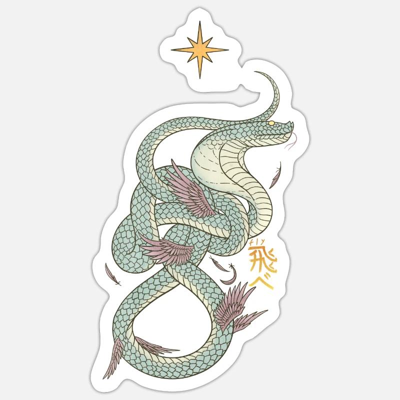 Fly I Sticker size S (10 x 10 cm)