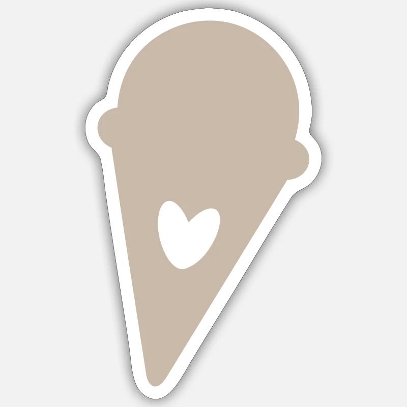 Eis Sticker Größe S (10 x 10 cm)
