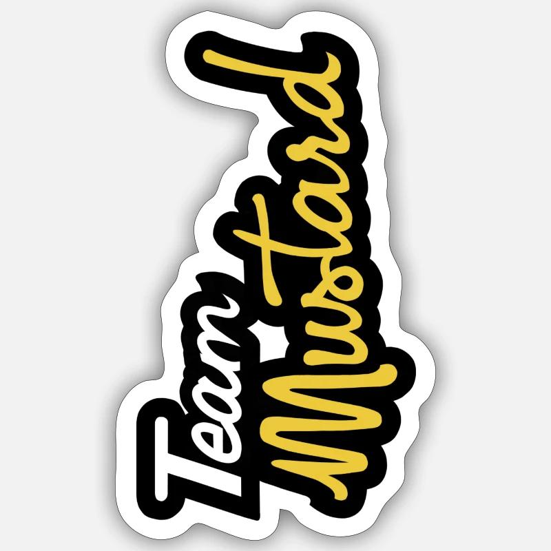 Équipe Moutarde Sticker taille S (10 x 10 cm)