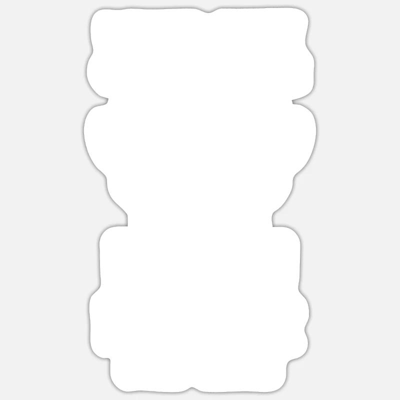 Schullehrer Lehrer - Sticker Größe S (10 x 10 cm) - Mattweiß