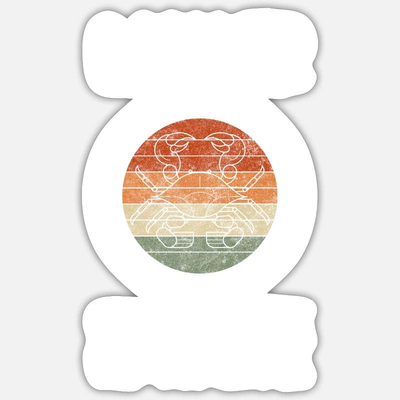 Zodiaque Zodiaque Constellation Lune - Sticker taille S (10 x 10 cm) - blanc mat