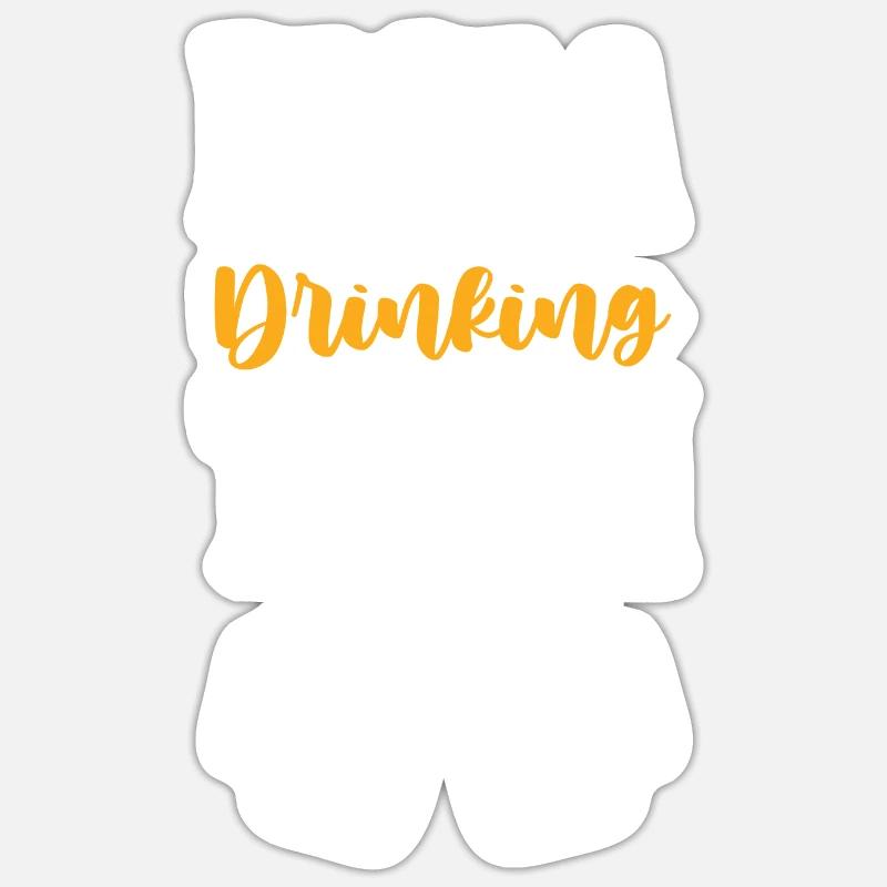 Ibiza Drinking Team - Sticker size S (10 x 10 cm) - white matte