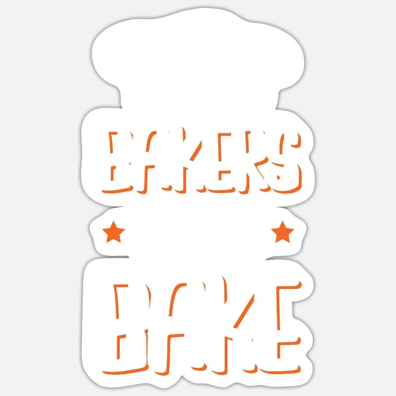 Bakers going to Bake - Sticker size S (10 x 10 cm) - white matte