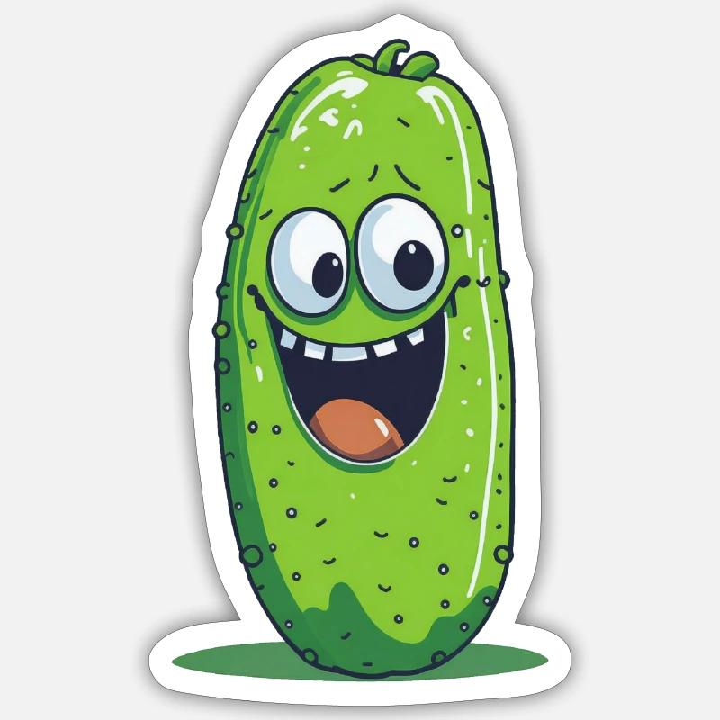 Cornichon Joyeux Sticker taille S (10 x 10 cm)