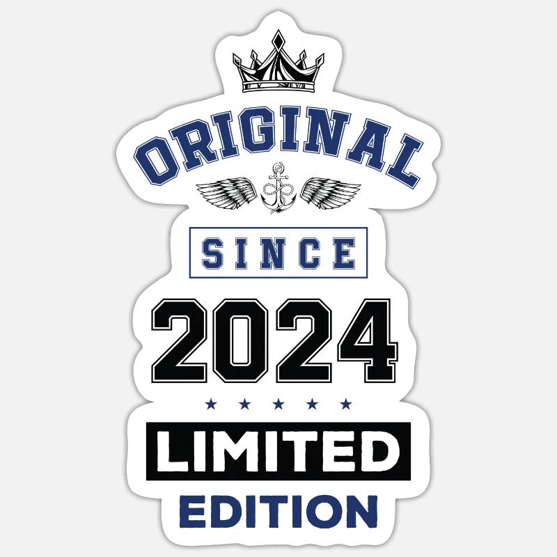 Anniversaire édition limitée 2024 - Sticker taille S (10 x 10 cm) - blanc mat