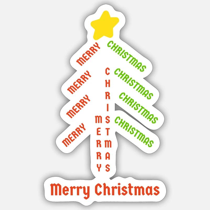 Christmas tree Sticker size S (10 x 10 cm)
