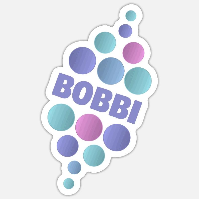 First name Bobbi Sticker size S (10 x 10 cm)