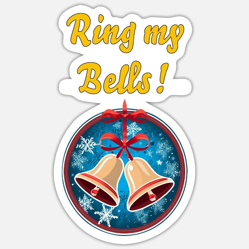 Bells - Sticker Größe S (10 x 10 cm) - Mattweiß