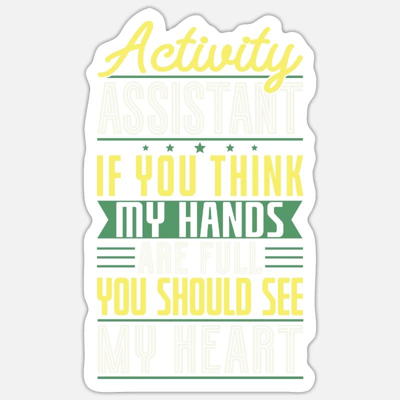 Activity Assistant Appreciation - Sticker Größe S (10 x 10 cm) - Mattweiß