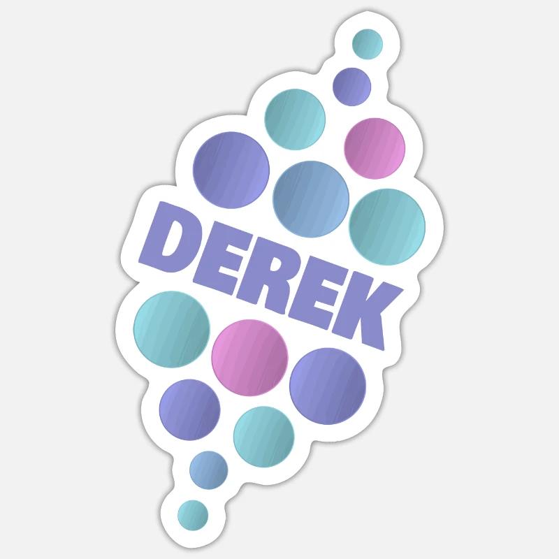 Derek - Sticker size S (10 x 10 cm) - white matte