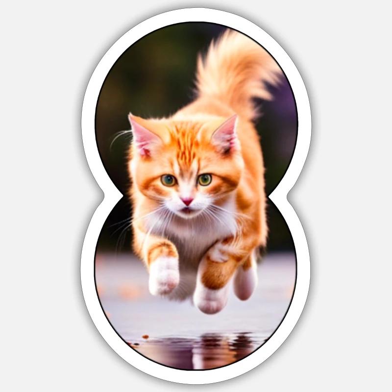 Course à pied cat 4 Sticker taille S (10 x 10 cm)