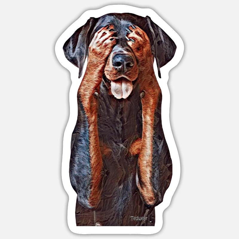 Cannot Look - Sticker size S (10 x 10 cm) - white matte