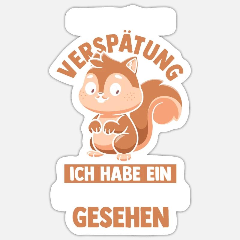 Eichhörnchen Sticker Größe S (10 x 10 cm)