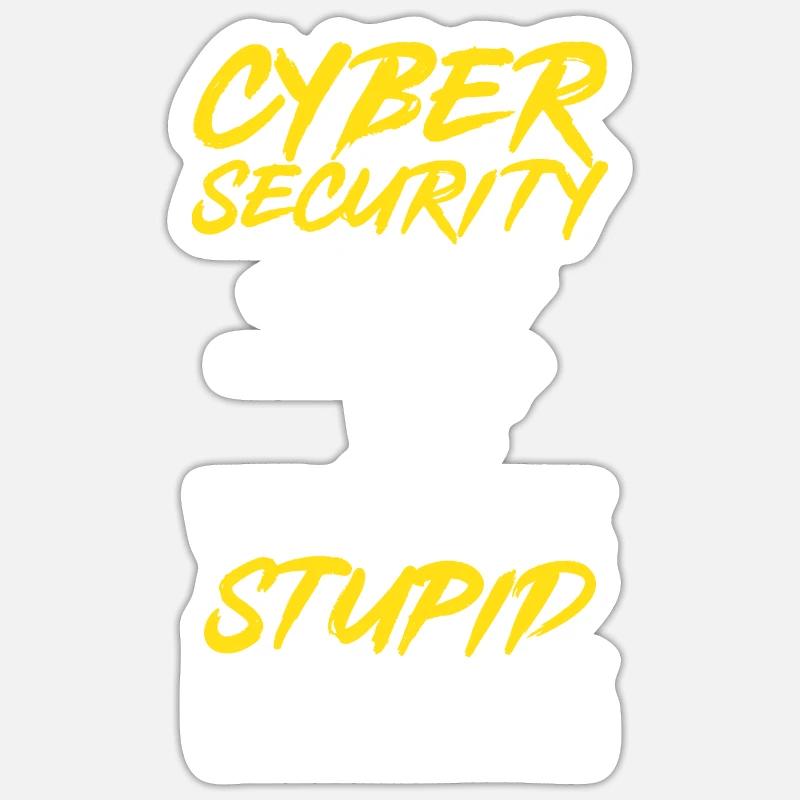 Cybersecurity Hackers IT Security Sticker size S (10 x 10 cm)