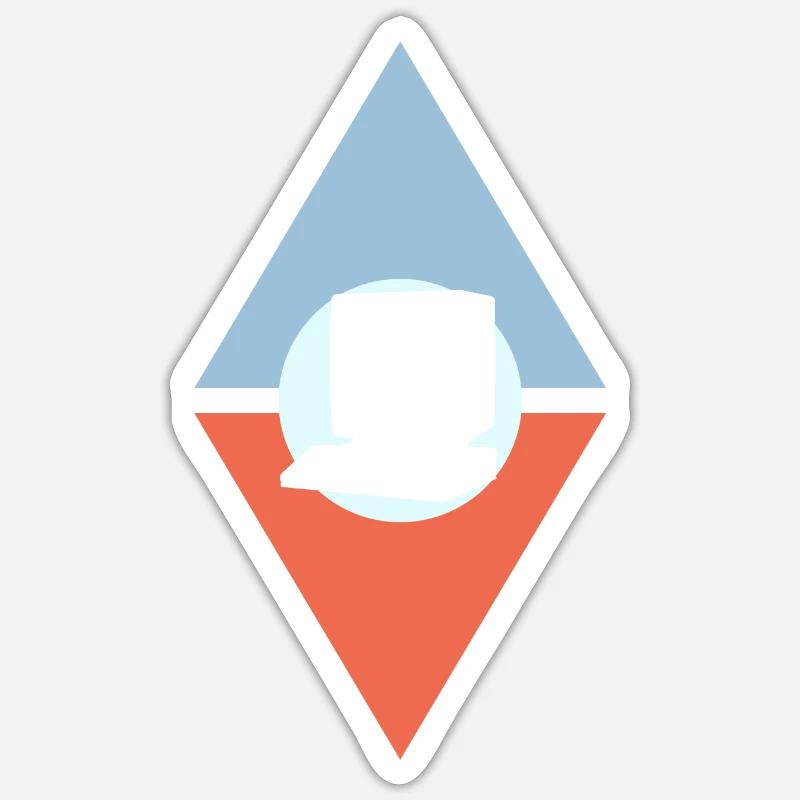 Computer Gamer Tech - Sticker Größe S (10 x 10 cm) - Mattweiß