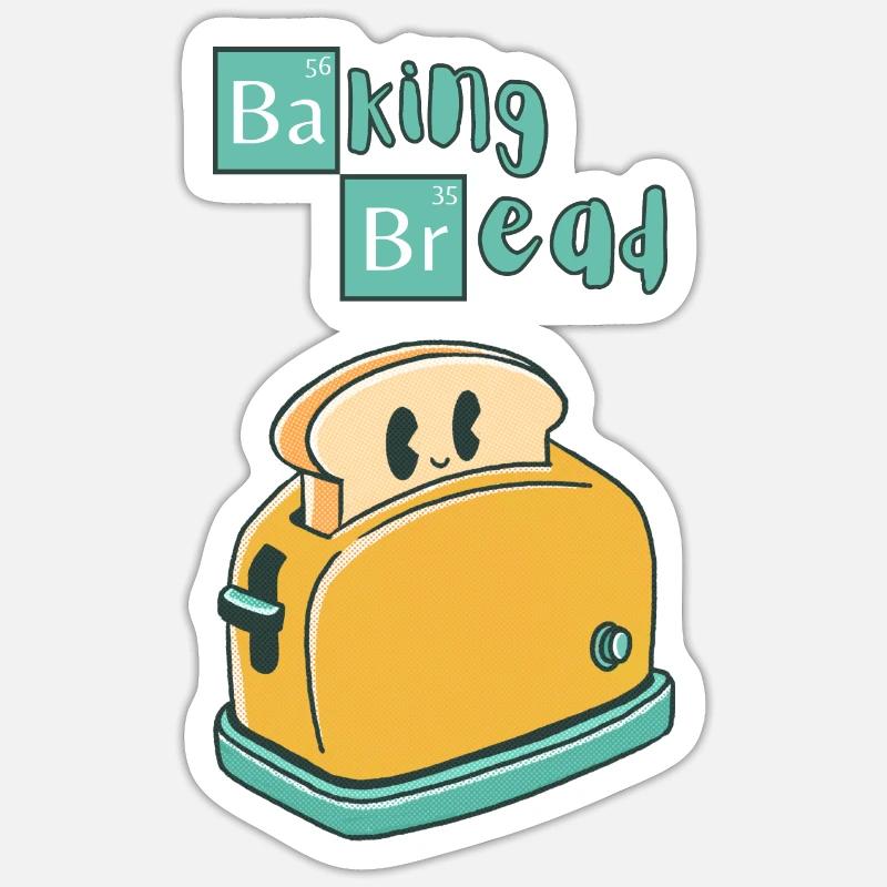 Baking Bread Sticker Größe S (10 x 10 cm)