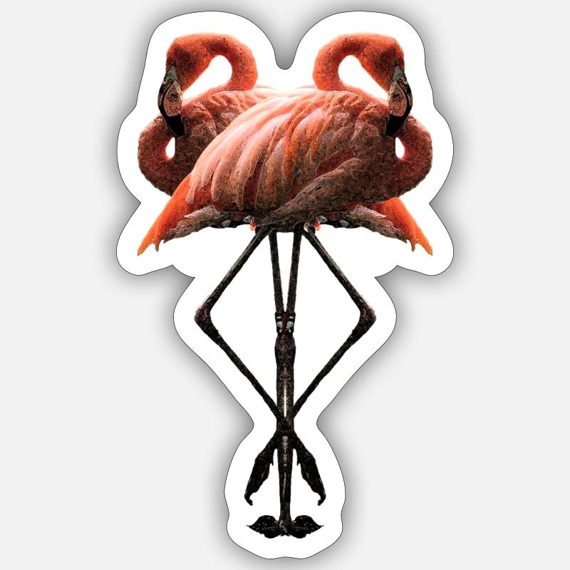 Flamingos Sticker size S (10 x 10 cm)