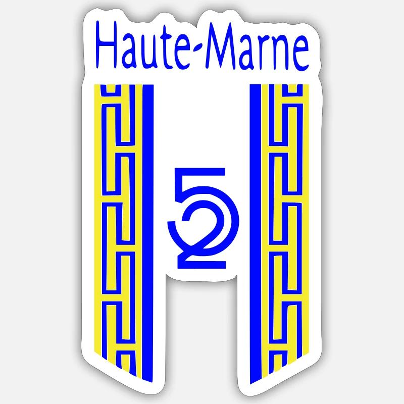 Haute-Marne - Sticker size S (10 x 10 cm) - white matte