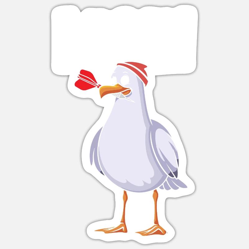 Moin Möwe Sticker Größe S (10 x 10 cm)