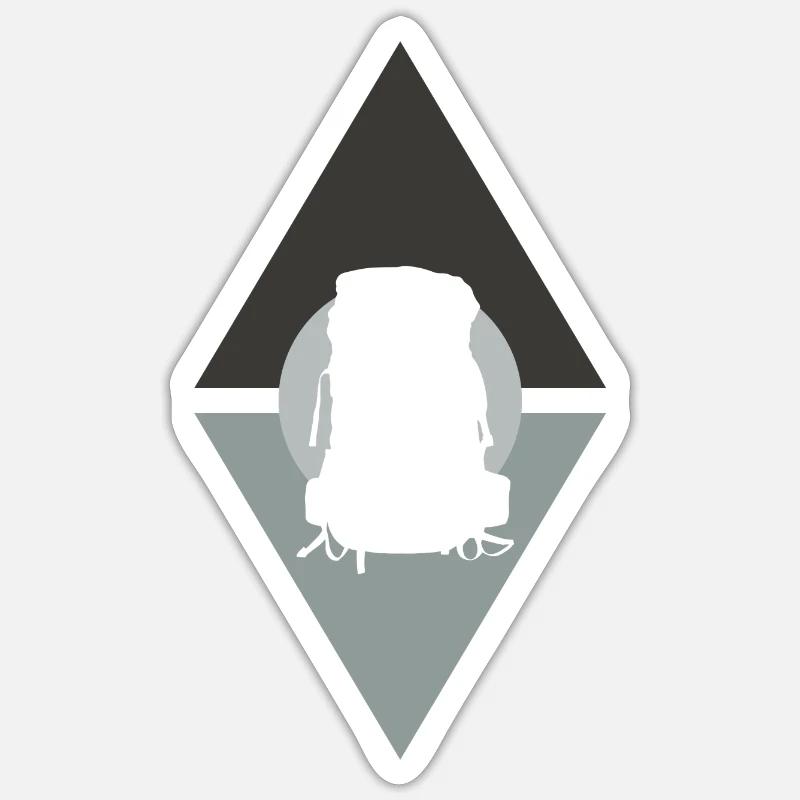 Backpacker Pilgrim Backpacker Sticker size S (10 x 10 cm)
