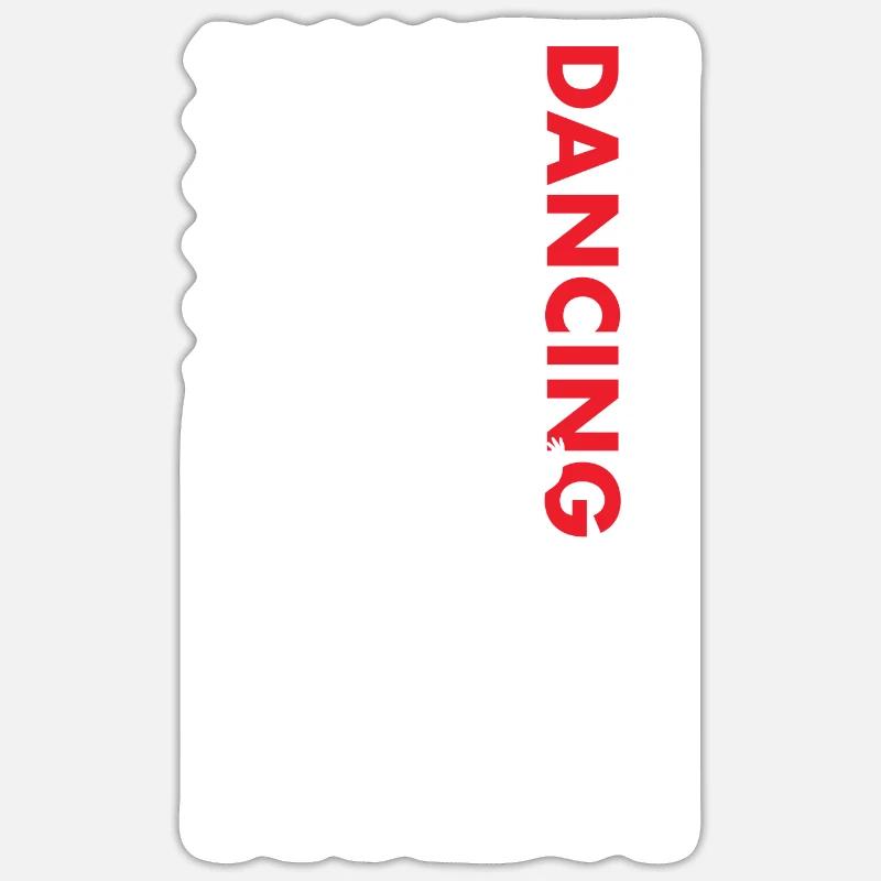 Dancer Us Flag Dancing - Sticker size S (10 x 10 cm) - white matte