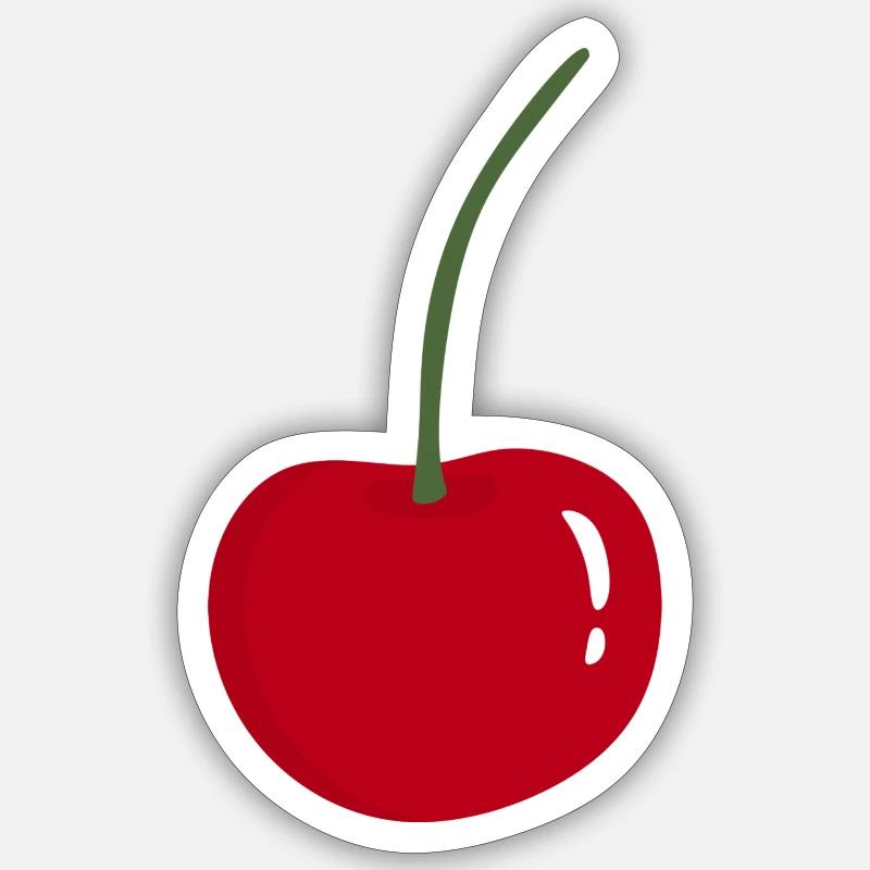 Kirsche Sticker Größe S (10 x 10 cm)