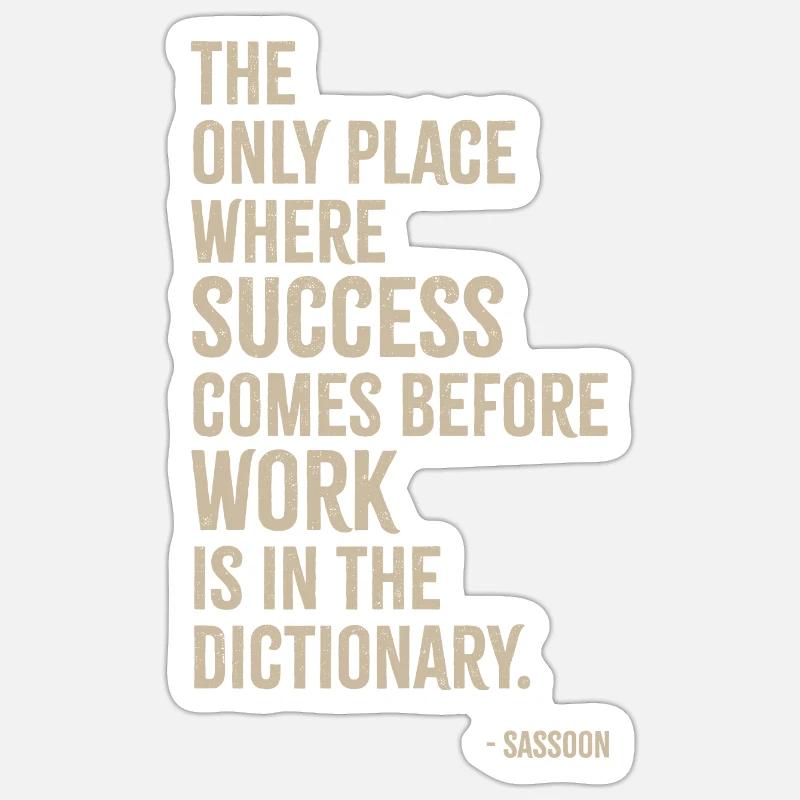 Success - Sticker size S (10 x 10 cm) - white matte