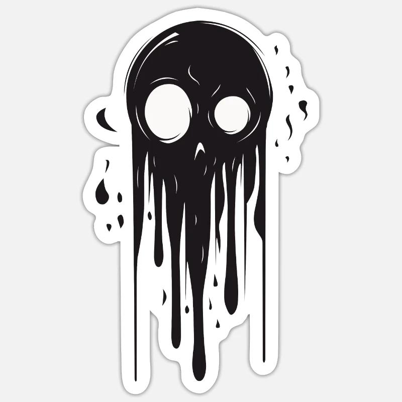 BLOB - Sticker taille S (10 x 10 cm) - blanc mat