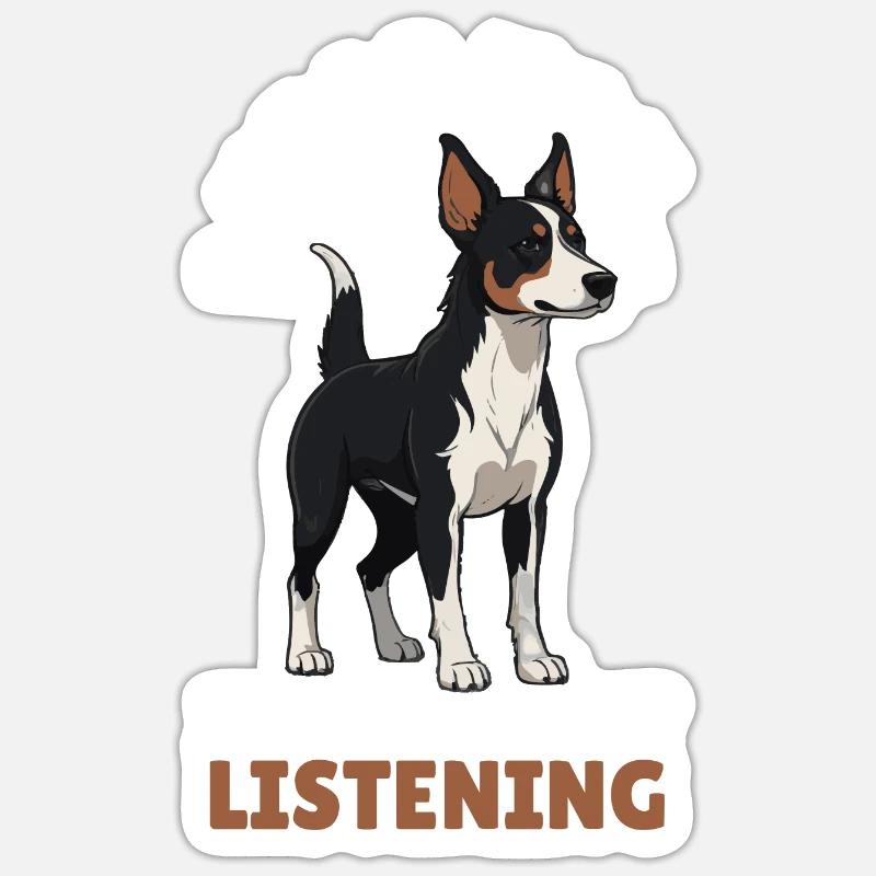 Kelpie Dog Gift - Sticker size S (10 x 10 cm) - white matte