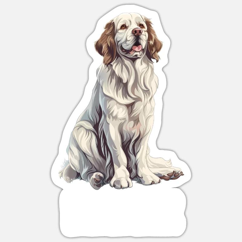 Clumber Spaniel Sticker size S (10 x 10 cm)