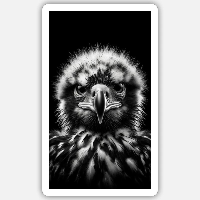 Baby Eagle - Baby eagle - Sticker size S (10 x 10 cm) - white matte