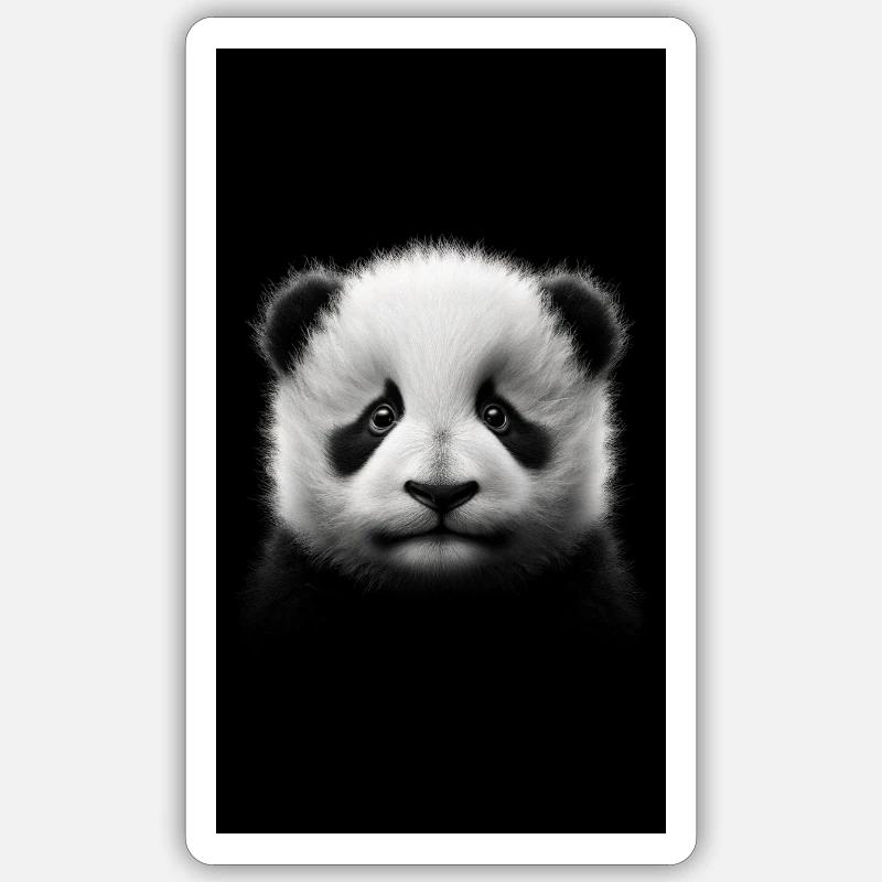 Bébé panda Sticker taille S (10 x 10 cm)