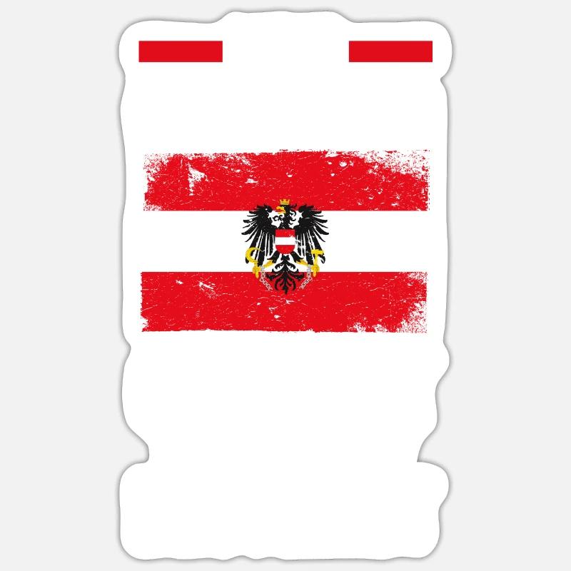 Austrians Austria - Sticker size S (10 x 10 cm) - white matte
