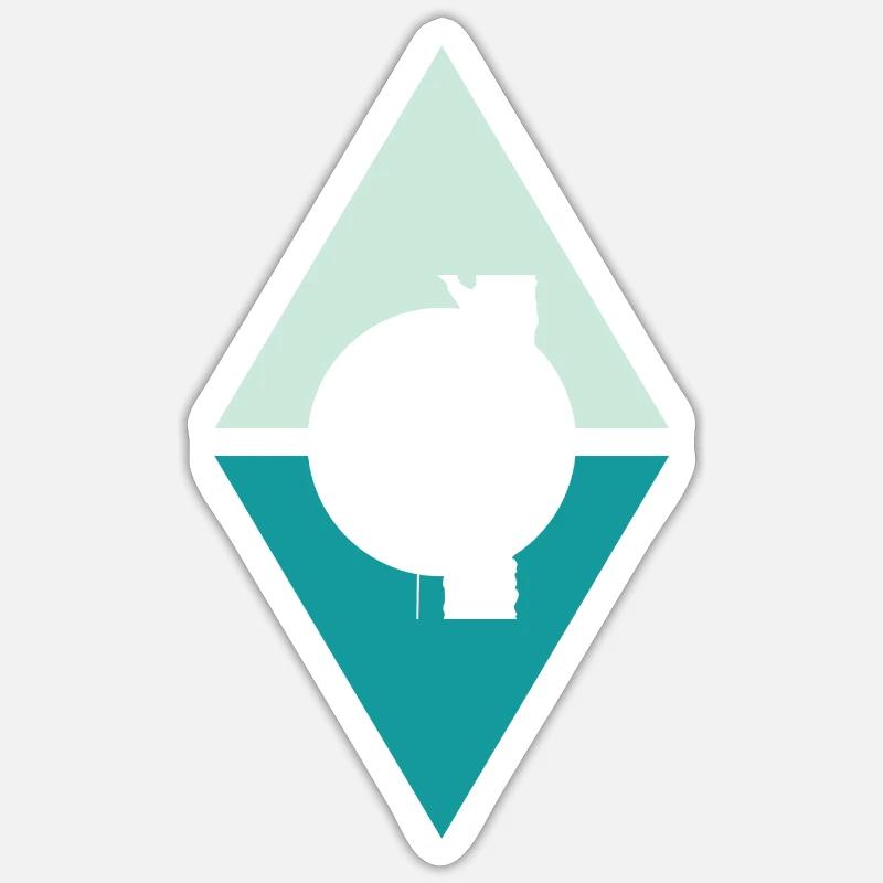Baumklettern Aufstieg Klettern - Sticker Größe S (10 x 10 cm) - Mattweiß