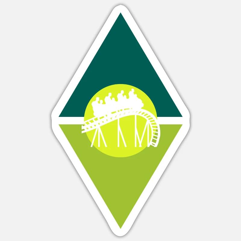 Roller Coaster Marquee Sticker size S (10 x 10 cm)