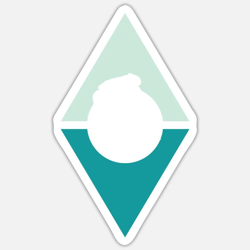 Bart Hipster Baertig Sticker Größe S (10 x 10 cm)