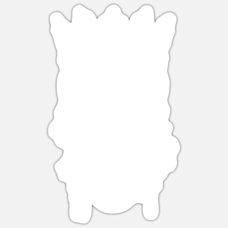 King Skull - Sticker size S (10 x 10 cm) - white matte