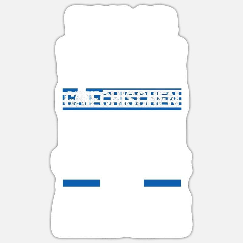 Grecs Grèce - Sticker taille S (10 x 10 cm) - blanc mat