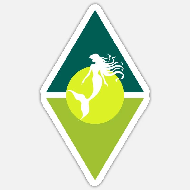 Mythical Creature Fin Sticker size S (10 x 10 cm)