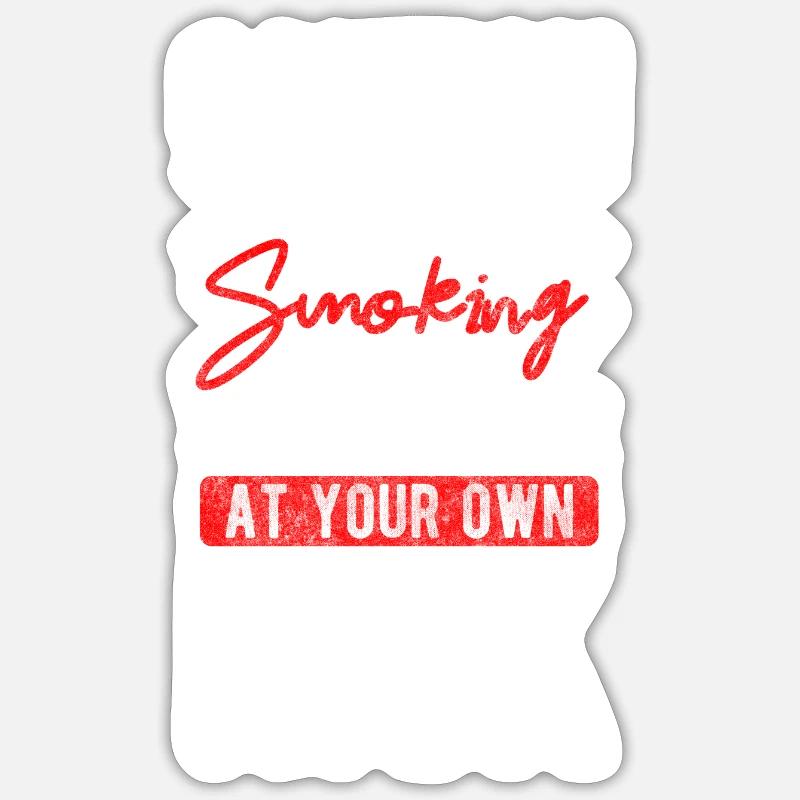 Smoker Cigar Break Box Sticker size S (10 x 10 cm)
