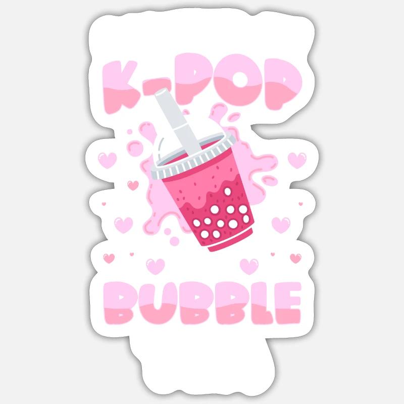 Bubble Tea Niedlich Sirup Tapioka Sticker Größe S (10 x 10 cm)