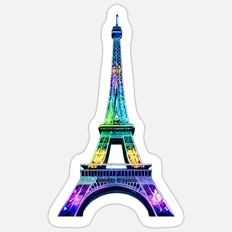 Eiffel tower #23 Sticker size S (10 x 10 cm)