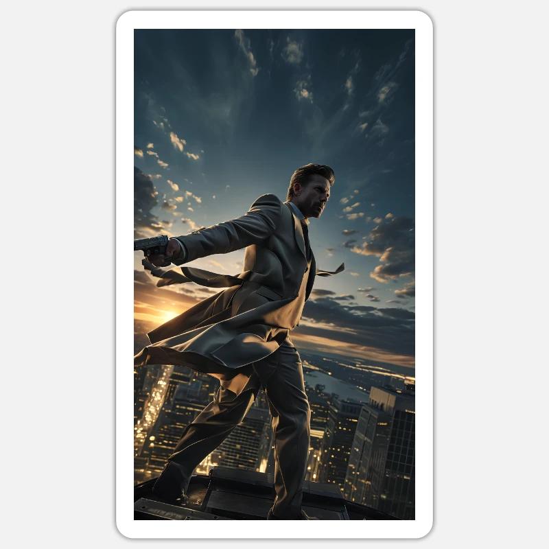 Rooftop Agent: Wind of Action Sticker size S (10 x 10 cm)