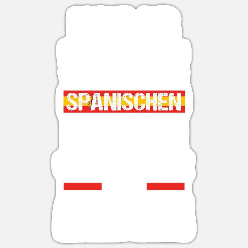 Spanier Spanien - Sticker Größe S (10 x 10 cm) - Mattweiß