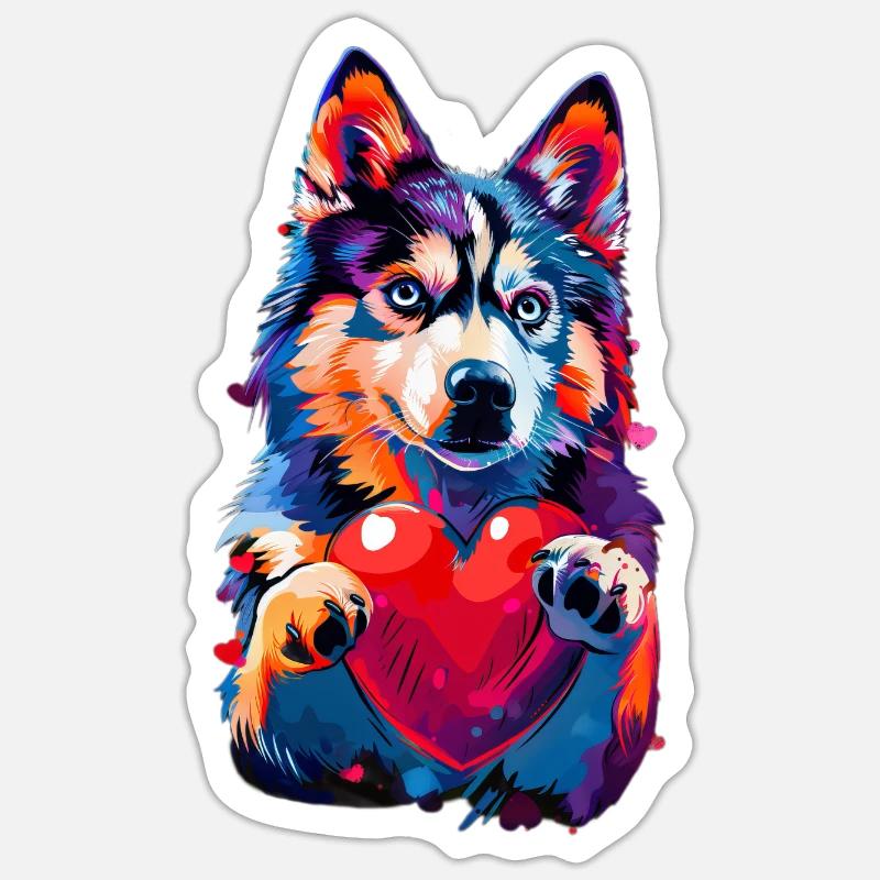 Rauque - Sticker taille S (10 x 10 cm) - blanc mat
