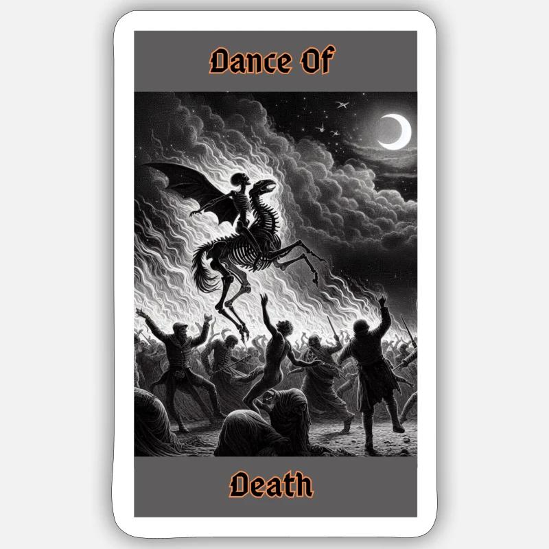 The Dance - Sticker size S (10 x 10 cm) - white matte