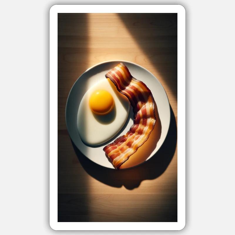 Speck und Eier Sticker Größe S (10 x 10 cm)