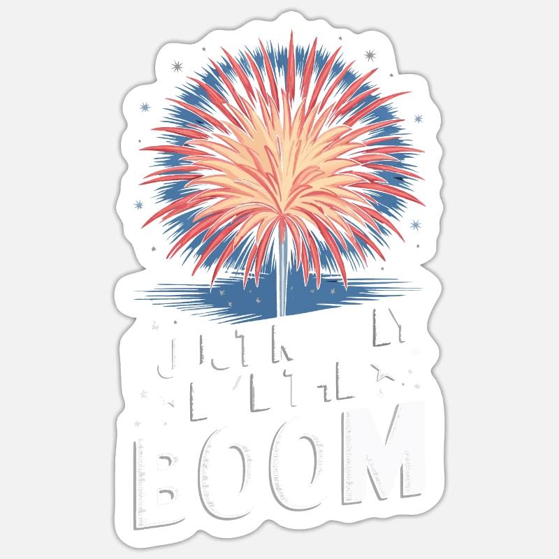 Pyrotechnie Feux d’artifice Pyrotechnie - Sticker taille S (10 x 10 cm) - blanc mat