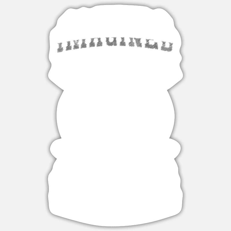 Muscles protecteurs d’entrée de videur - Sticker taille S (10 x 10 cm) - blanc mat